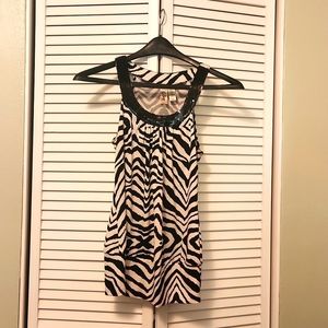 Zebra dressy tank